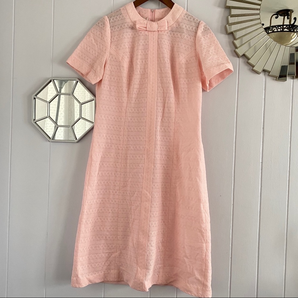 Pink Bow Vintage Dress M